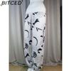 BITCED 15 Color Women Casual Elastic Waist Plus Size Print Long Trousers Straight Loose Long Pants Haren