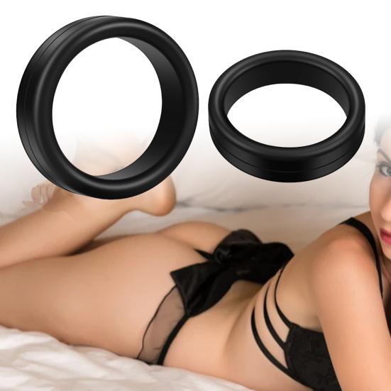 Cock Ring Prolong Intercourse Time Hygienic Silicone Delay Ejaculation Lock Ring for Male
