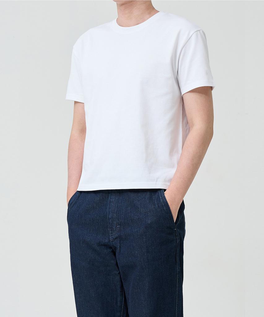 OX STUDIOS Essential Crop T-Shirt (White)