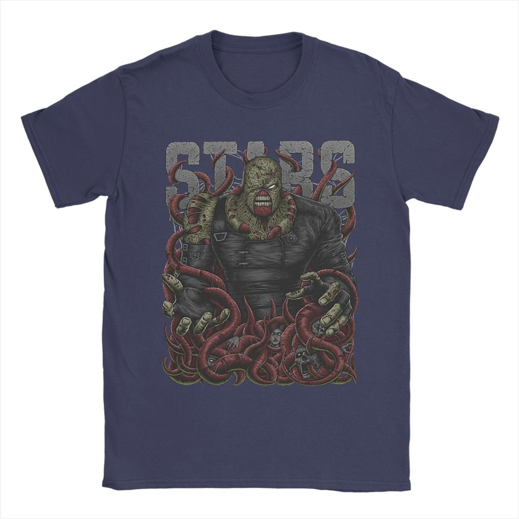 Humorous Residents Evils Nemesis TShirt for Men Crew Neck 100 Cotton T Shirt Short Sleeve Tees 6XL Clothes