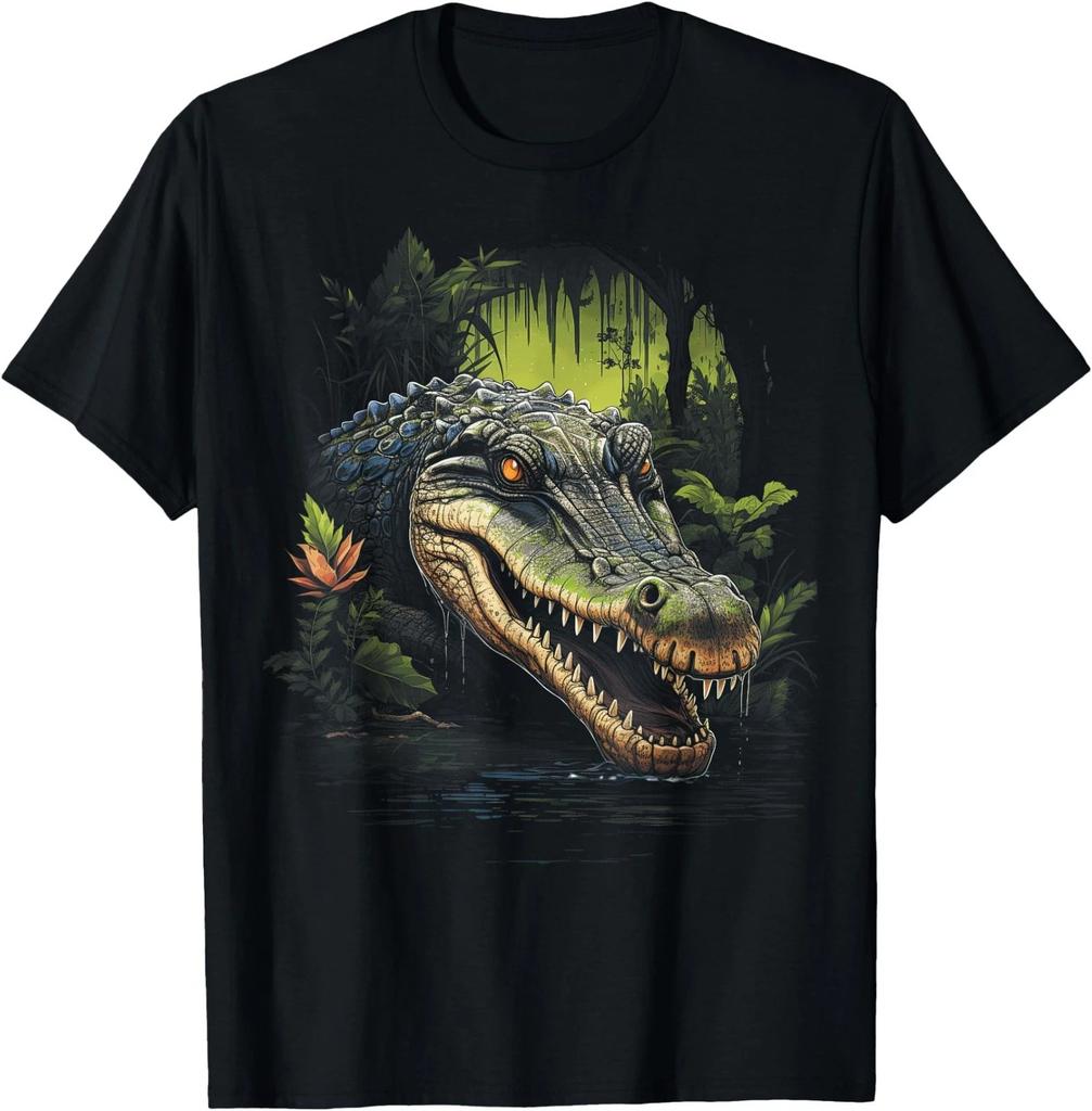 Crocodile Alligator Animal Illustration T-Shirt