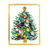Christmas Tree Jewelry Framed Kit with Supplies for DIY Holiday Decor