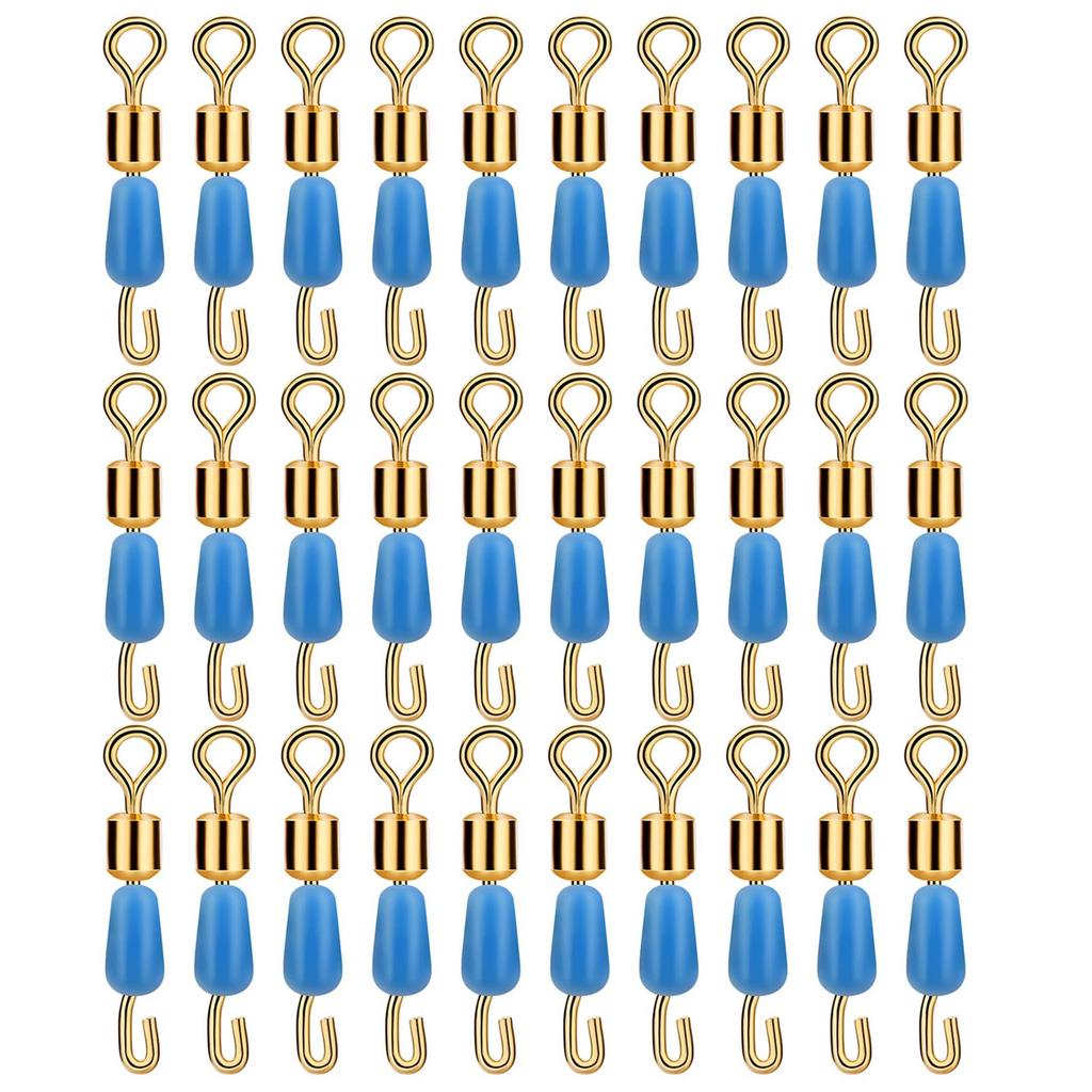 High Strength Fishing Swivels and Snap Swivels, Heavy Duty Ball-Bearing Swivels with Welded Rings for Saltwater Fishing
