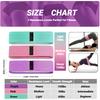 Durable And Safe 3Pcs Fabric Resistance Hip Booty Bands Glute Thigh Elastic Workout Squat Circle Stretch Fitness Strips Loops Yoga Gym Equipment