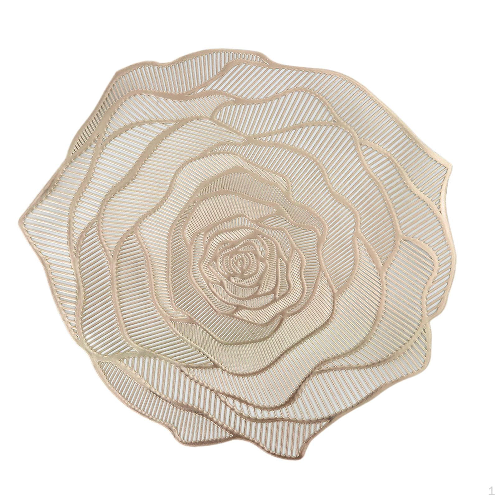 Элегантный набор обеденных подставок для приема гостей дома Gold