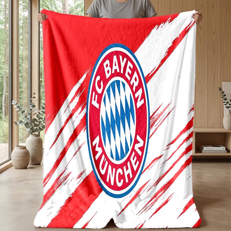 Bayern Munich Theme Blanket Soft Flannel Fleece Blanket Warm Lightweight Throw Blanket for Home Sofa Bed