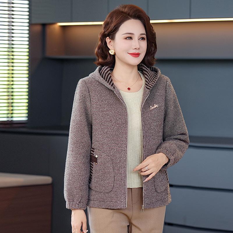 Herfst 2025 Stijlvolle Korte Nepbontjas voor Vrouwen van Middelbare Leeftijd en Ouder