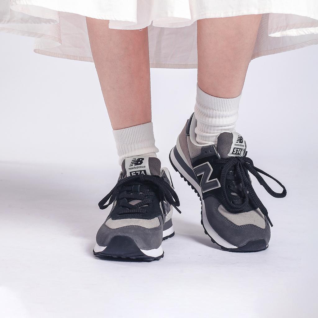 New Balance 574 Black Grey Women Sneakers WL574WU2