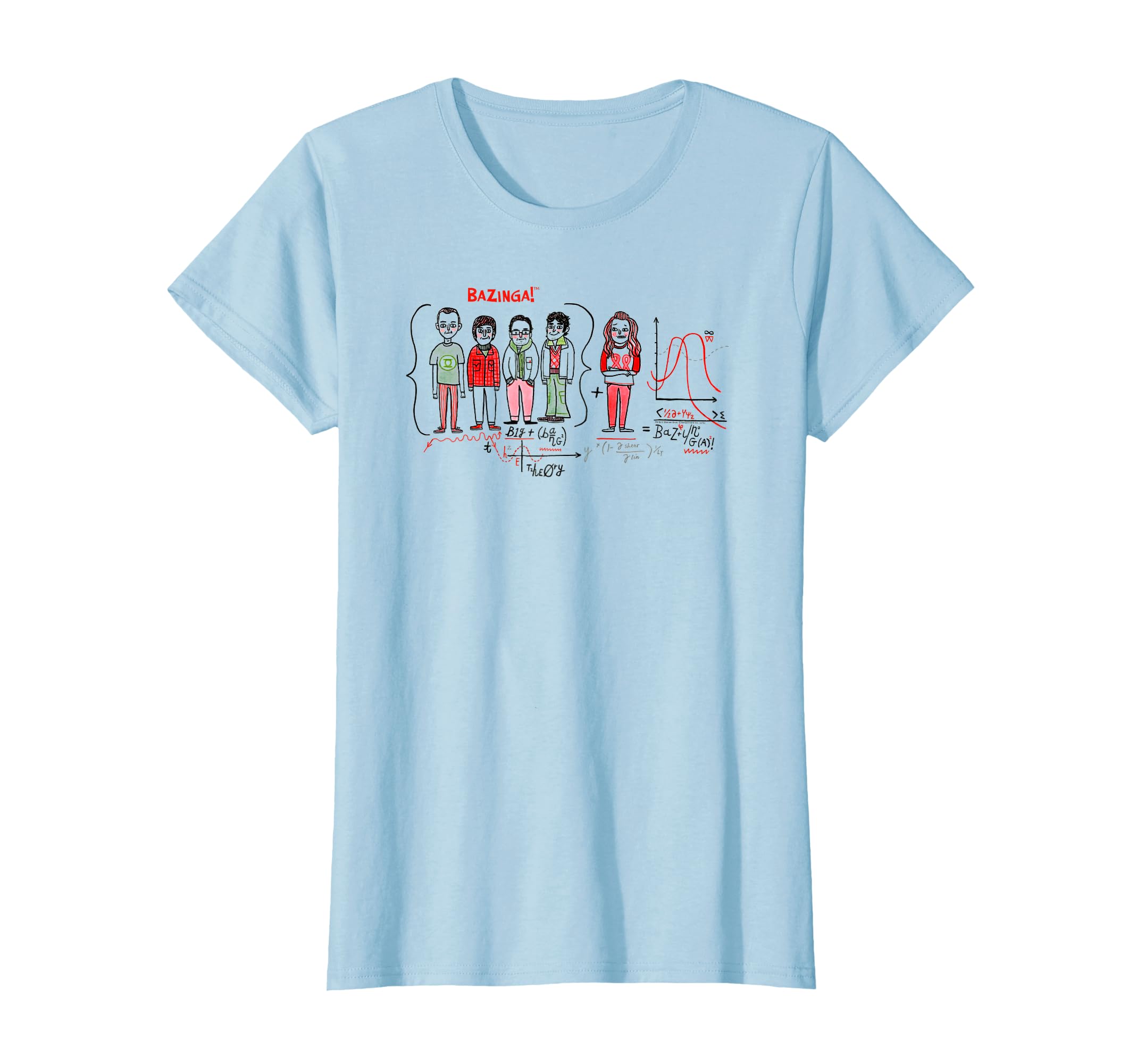 Big Bang Theory Bazinga Equation T-shirt