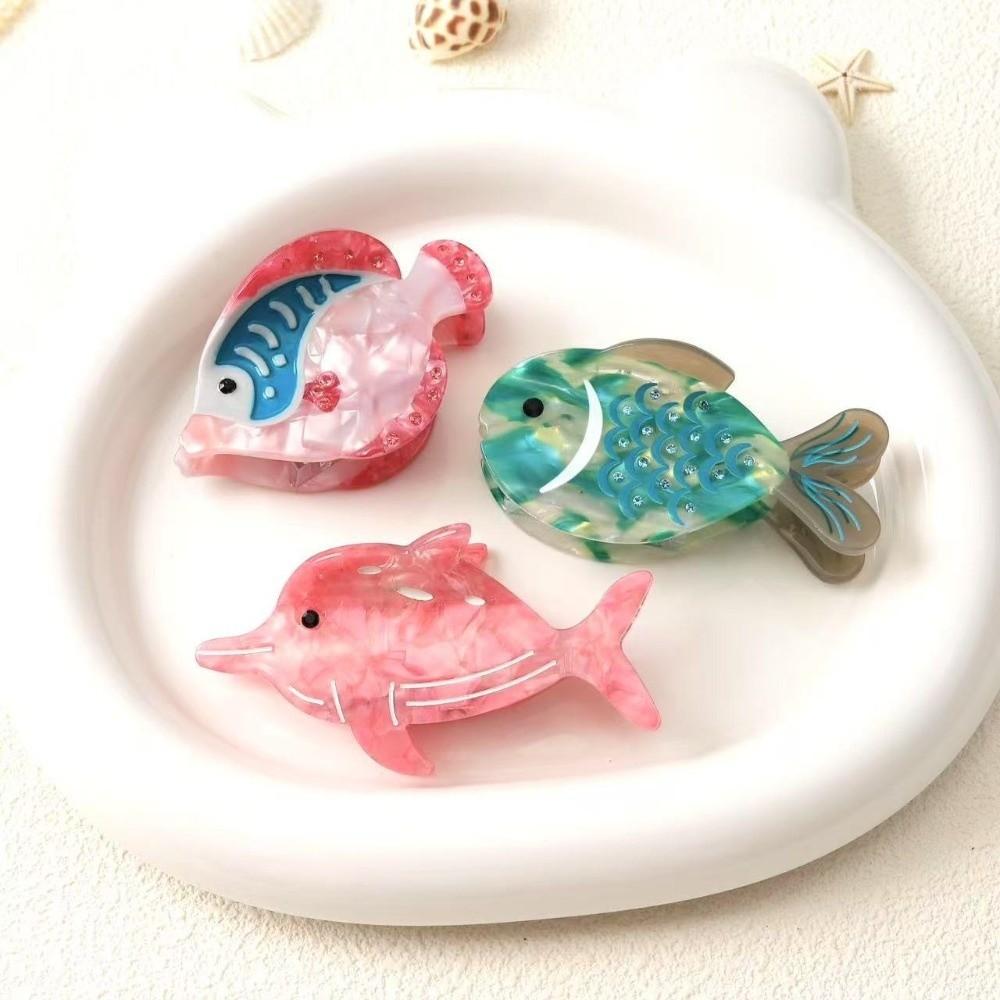 Shark Shark Clip Dolphin Acetic Acid Hair Claw Creative Fish Hair Claw Travel