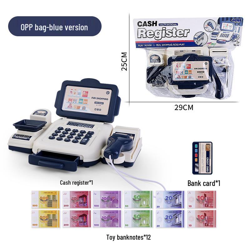 

Детская многофункциональная игрушка кассовый аппарат с экраном и калькулятором