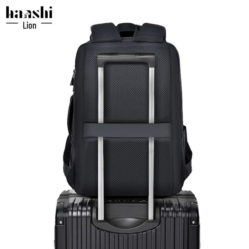 Men's Waterproof Multi-Function Business Backpack with USB Charging Port