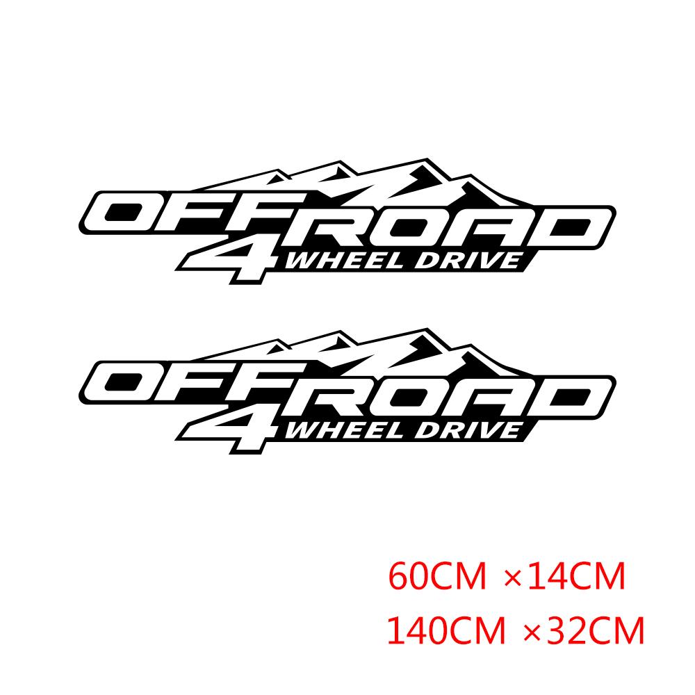 Car Side Sticker Off Road 4X4 For Ford Ranger Raptor Pickup Isuzu Dma Nissan NAVARA Toyota Hilux DIY AutoTuning Accessories