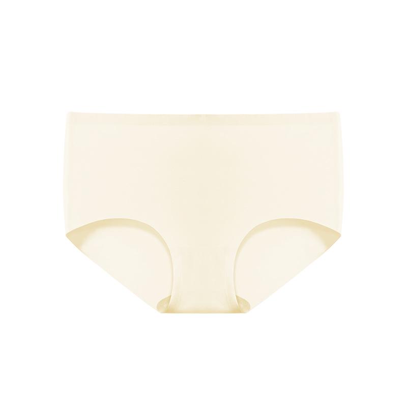 7A Mulberry Silk Women's Mid-Waist Seamless Briefs with Antibacterial Crotch and Butt Lifting Design