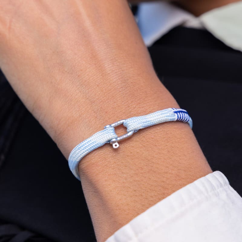 PIG & HEN (Women's) Frankie Bracelet - Arctic Blue X Cream X Silver