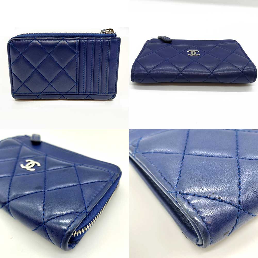 Used CHANEL MatrasseCoin Case Lambskin Women