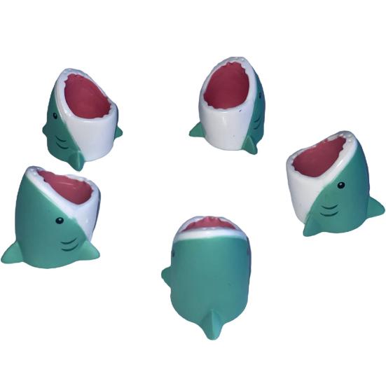 Fish Tank Ornament Ocen Series Shark Head Statue Cartoon Underwater Animal Sculpture