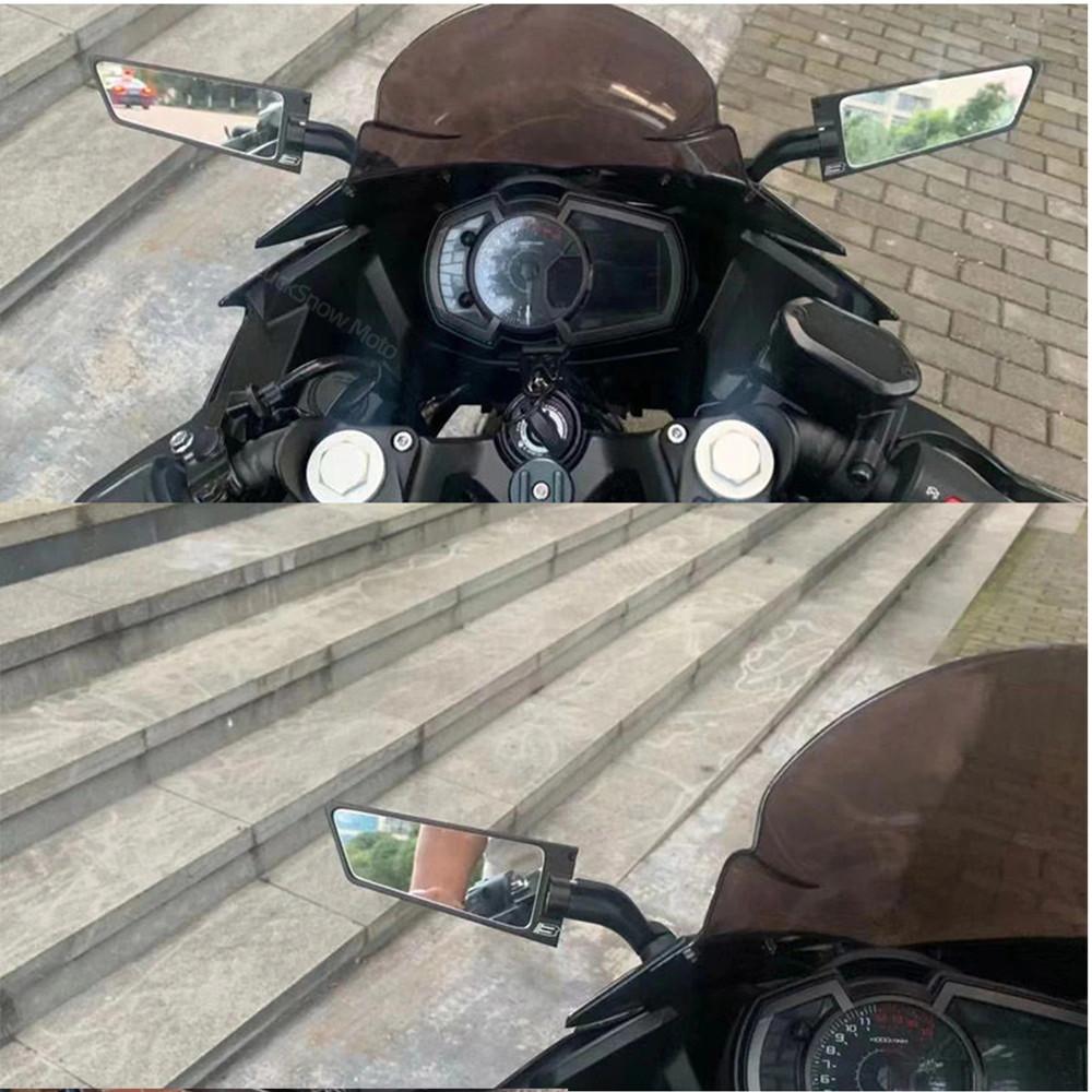 For Suzuki GSXR 600 750 1000 GSX1300R GSX650F GSX-R Motorcycle Mirror Modified Wind Wing Adjustable Rotating Rearview Mirror