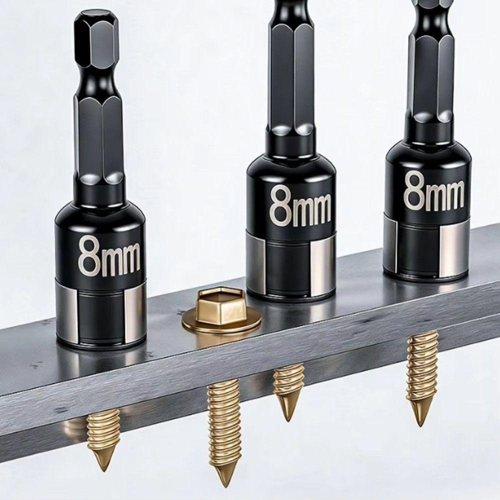 8pcs 8 Pieces Hex Shank Socket 8mm Size Socket Adapter Accessories Nut Screwdriver  Home Maintenance