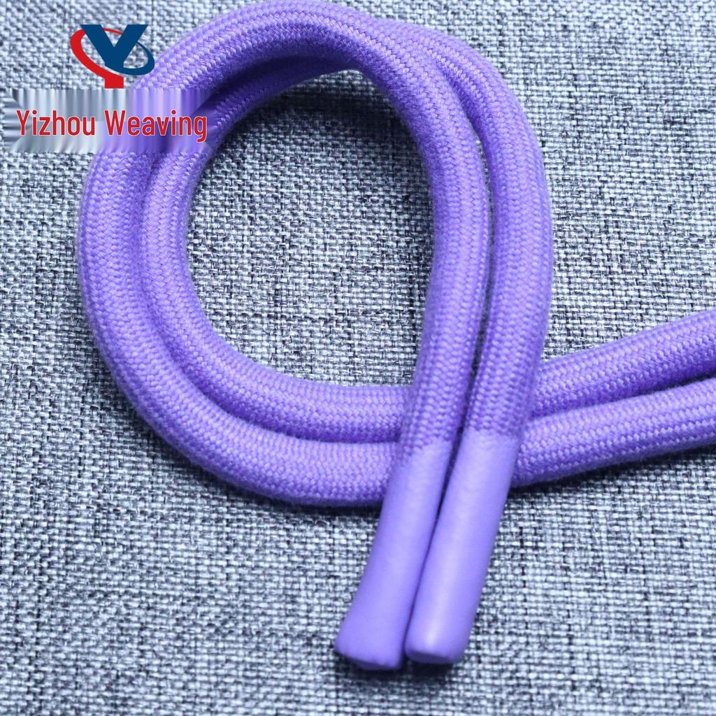 20-Color 8MM Resin Tip Drawstring for Hoodies & Sports Pants - Polyester Cotton Blend