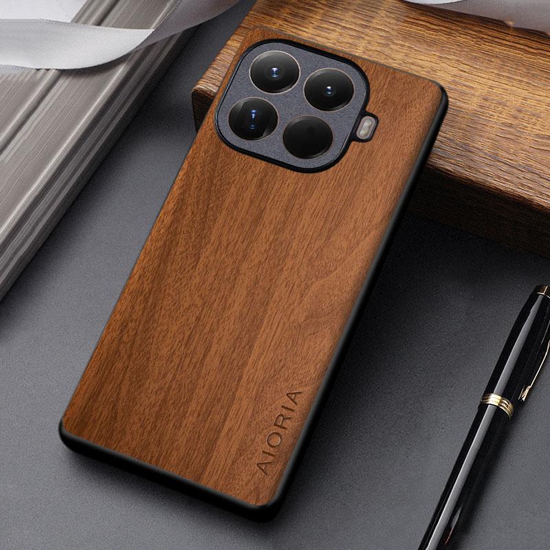 For Xiaomi 15T Pro 15 Ultra Case Capa Coque Stylish Durable Wooden Prattern Pu Leather Cover for Xiaomi 15t Case Funda Xiaomi 15T Pro жёлтый