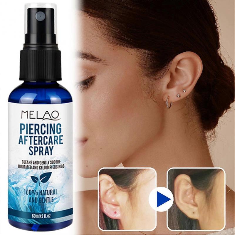 ear piercing cleaning solution for new cartilage piercings Easy-to-Use Spray for Daily Care Daily Piercing Care Routine