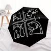 1pc Game of Thrones Windproof Automatic Cute Umbrella, Lightweight for Women/Men, Perfect Christmas Gift A0811232