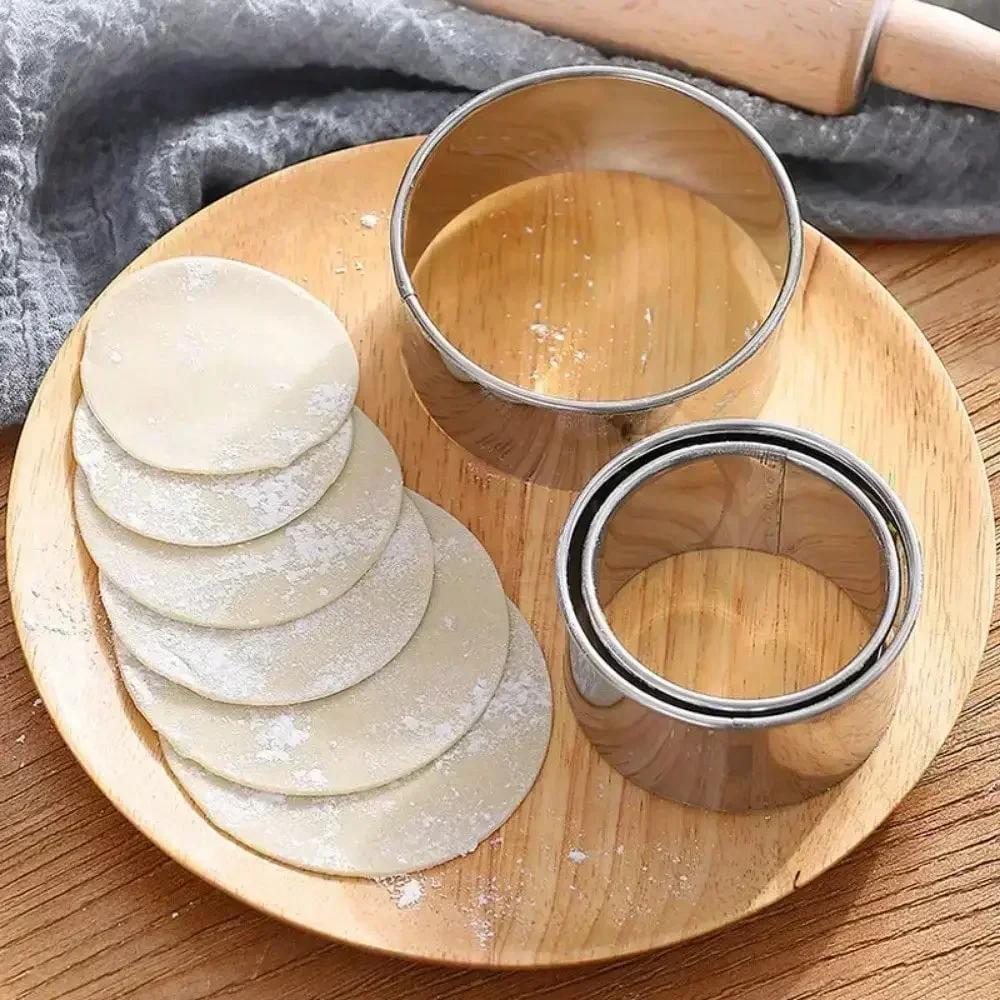 Stainless Steel Round Cake Rings Biscuit Mold DIY Dumpling Skin Cutting Tool Fondant Press Shaped Decorating Kitchen Baking Tool