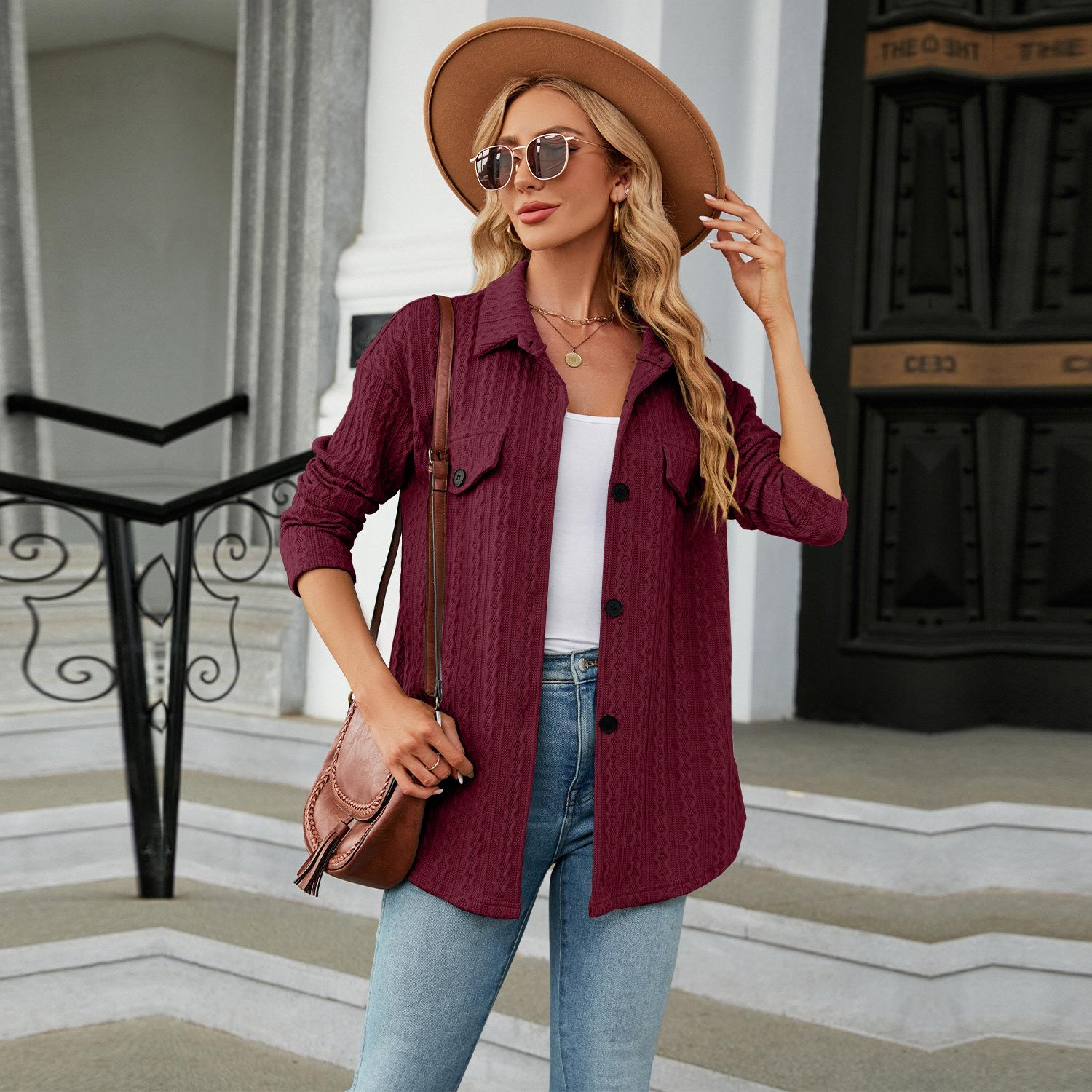 

GMXIA Женские модные повседневные блузки и рубашки-поло с леопардовым принтом и длинными рукавами, пальто XXL красный