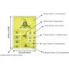 3 Pack Dont Tread on Me Gadsden Flag Decal - Thin Dont Tread on Me Gadsden Flags Reflective Vinyl Car Stickers - for Car Window Bumper Waterproof