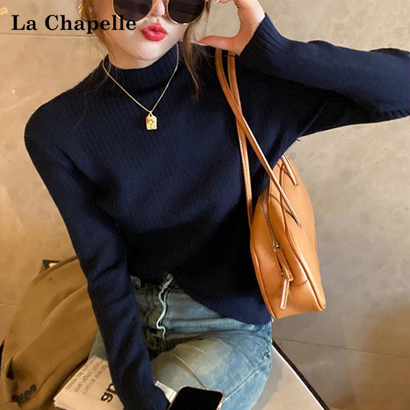 Suéter de Punto de Cuello Semi Alto para Mujer La Chapelle
