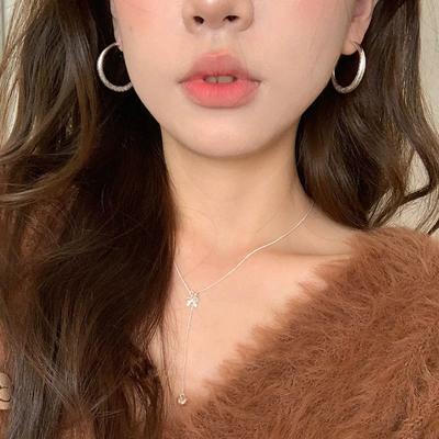 French Silver Gypsy Earrings, Earrings, Light Luxury, High-end Retro Studs, Mosquito Coil Disc, Ear Clips, Women's No Ear Piercings.
