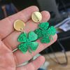 Clover Drop Earrings Dangle Earrings Acrylic Material Gift for Girlfriend Women