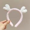 Plush antler face-washing headband women's facial mask wash makeup headband women's cute all-match out headwear