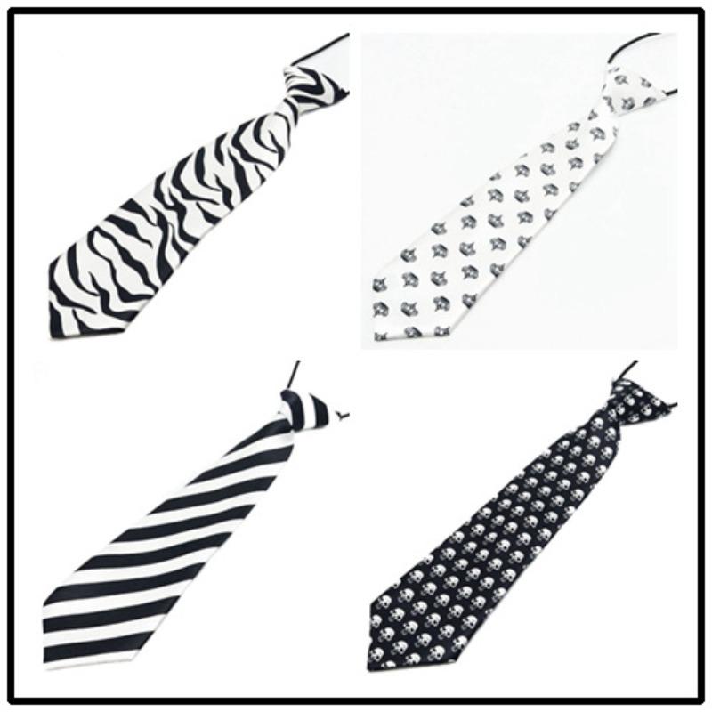 Kinderanzug Businessuniform Bedruckte Gestreifte Krawatte Gummiband Auftrittsgala Kinder Baby Accessoires