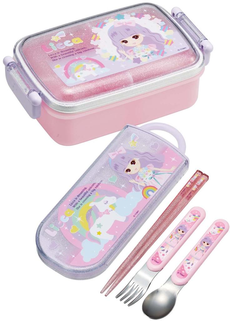 Skater Lunch Single Made in RBF3ANAG Children's Box, Tier, 450ml, Dome-Shaped, Antibacterial, Japan, Licca-chan 23, Girl's,
