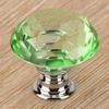 1PCS 30mm   Shape   Glass Pull Handle Cabinet Drawer Door Knob (Transparet)