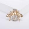Fashion Enamel Bee Brooches for Women Rhinestone Insect Pins Event Party Funny Gifts Backpack Decoration Clothes Accessories
