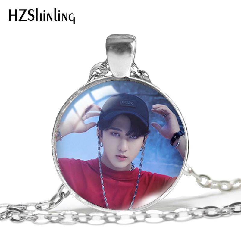 Stray Kids Inspired Geometric Pendant Necklace With Timeless Gemstone Design For Fans