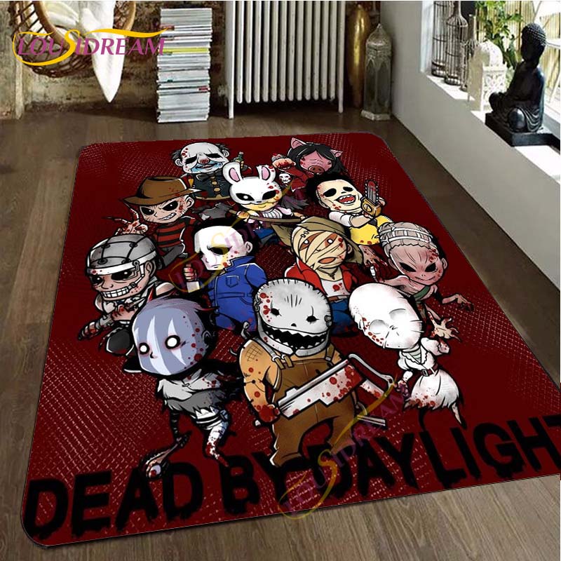 Freddy Jason Chucky Horror Movie Character Carpet Halloween Child's Play Floor Mat 3D Horror Rug Area Rugs Bedroom Non-slip Mat