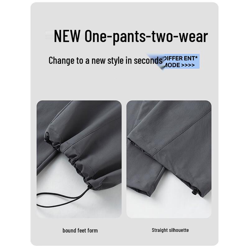 Wassup Sohot Men's Ice Silk Straight-Leg Cargo Pants