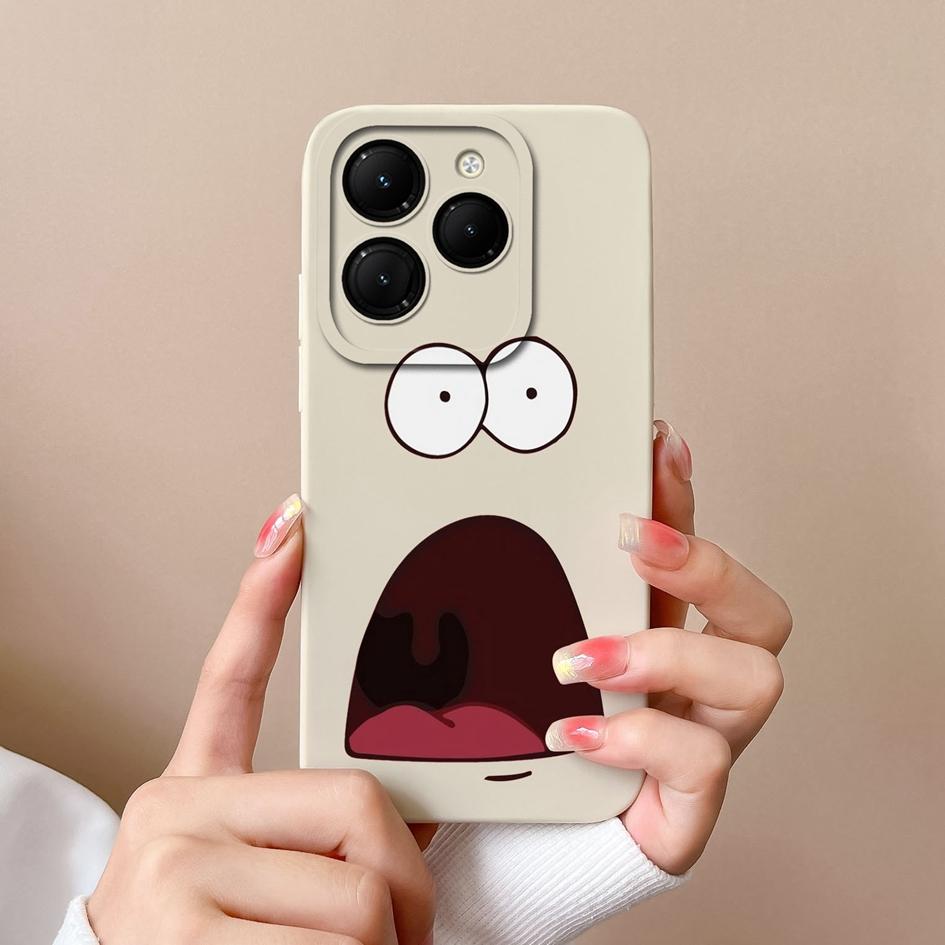 Phone Case For Itel RS4 Infinix GT 20 Pro Hot 40 Zero 30 Note 40 Pro+ 5G Back Cover Lovely Dinosaur Screen Protector Matte Liquid Soft Silicone Bumper