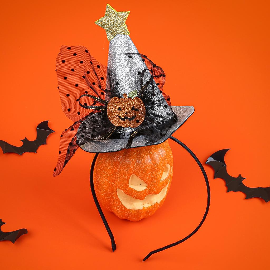 Fashion Halloween Headbands for Girls Star Hat Headband Holiday Party Hairbands Children Kids Halloween Hair Accessories