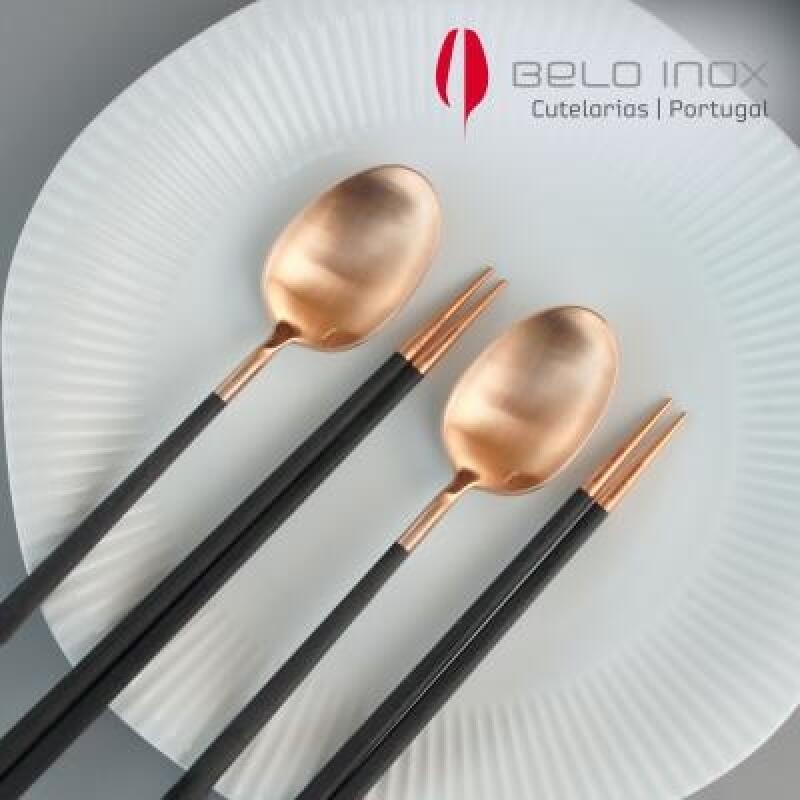 [belo inox] Neo Black Rose Gold Korean Set for 2