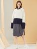 Leuiel Color Block Wool Knit Top_Ivory