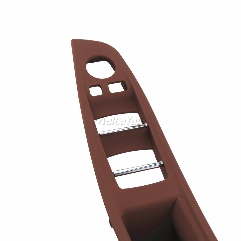 Left Hand Drive Car Interior Inner Door Handle Panel Pull Trim Cover For BMW 5 Series F10 F11 F18 518d 520d 520i 528i 525d