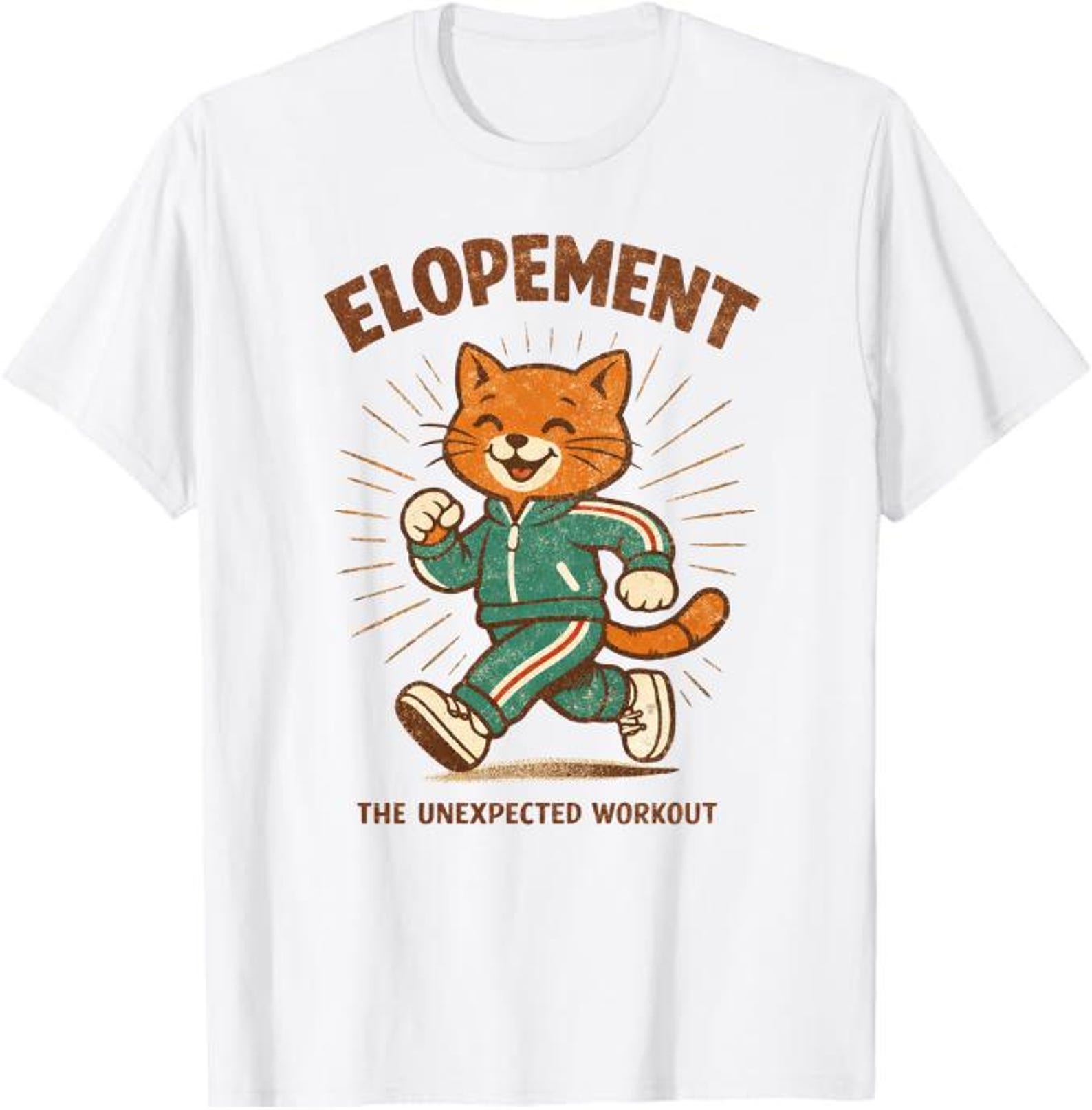 Elopement Shirt, Funny Wedding Elopement Tee, The Unexpected Workout Shirt, Bride Groom Humor Shirt, Elopement Gift S