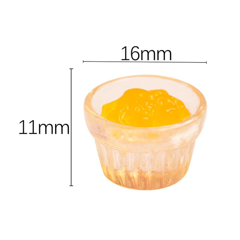 

10 шт. Кукольный домик Миниатюрная еда Игровая сцена Декорация Мини Клубничный джем Манговый джем Аксессуар для кукол Игрушки жёлтый