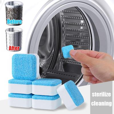 4 Stück Waschmaschinenreiniger Brausetabletten Pilzentferner Deodorant Reinigungsmittel Tabletten Schmutzentferner
