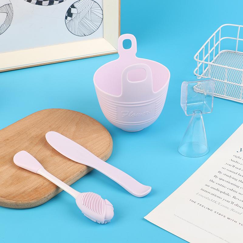 Face Mask Mixing Bowl Set, 4 In 1 Diy Facemask Mixing Tool Kit Brushes